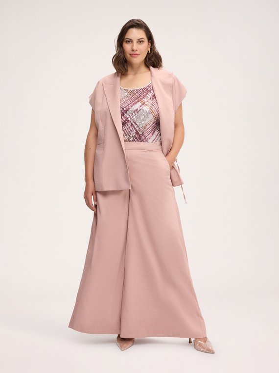 Wide leg trousers