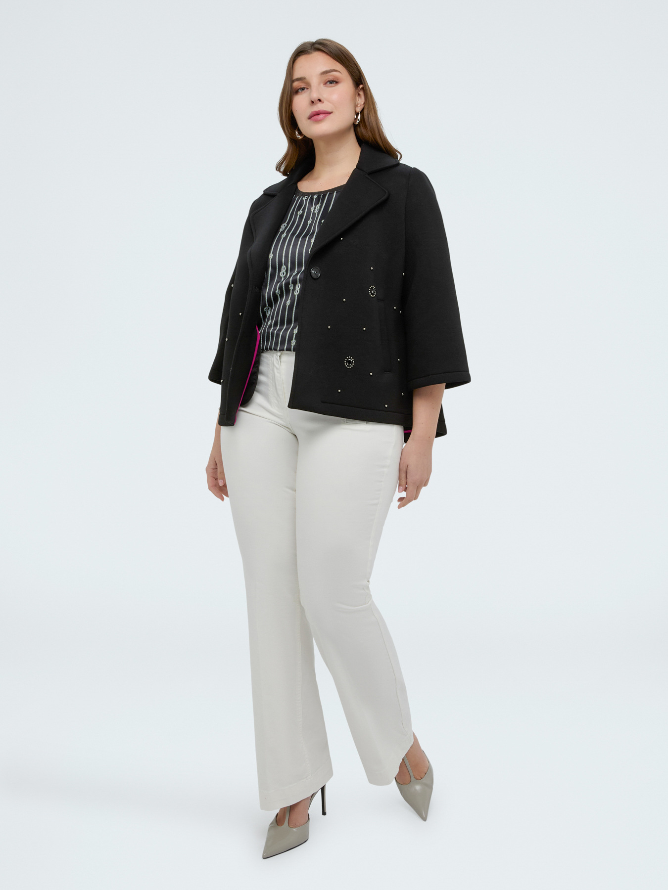 Two-tone knot pattern t-shirt image number 2