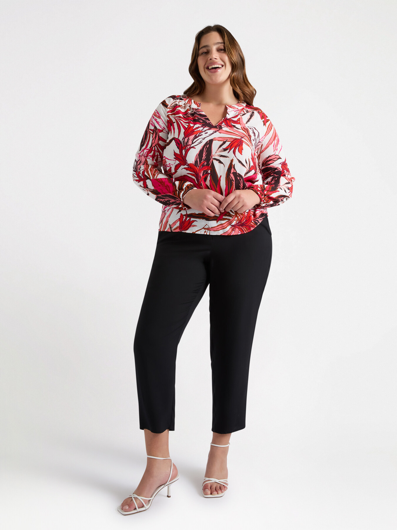 Blusa dalla stampa foliage image number 2