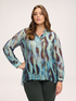 Crepon blouse with all-over print image number 0