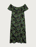 Vestito lungo relaxed fit con stampa palme image number 4