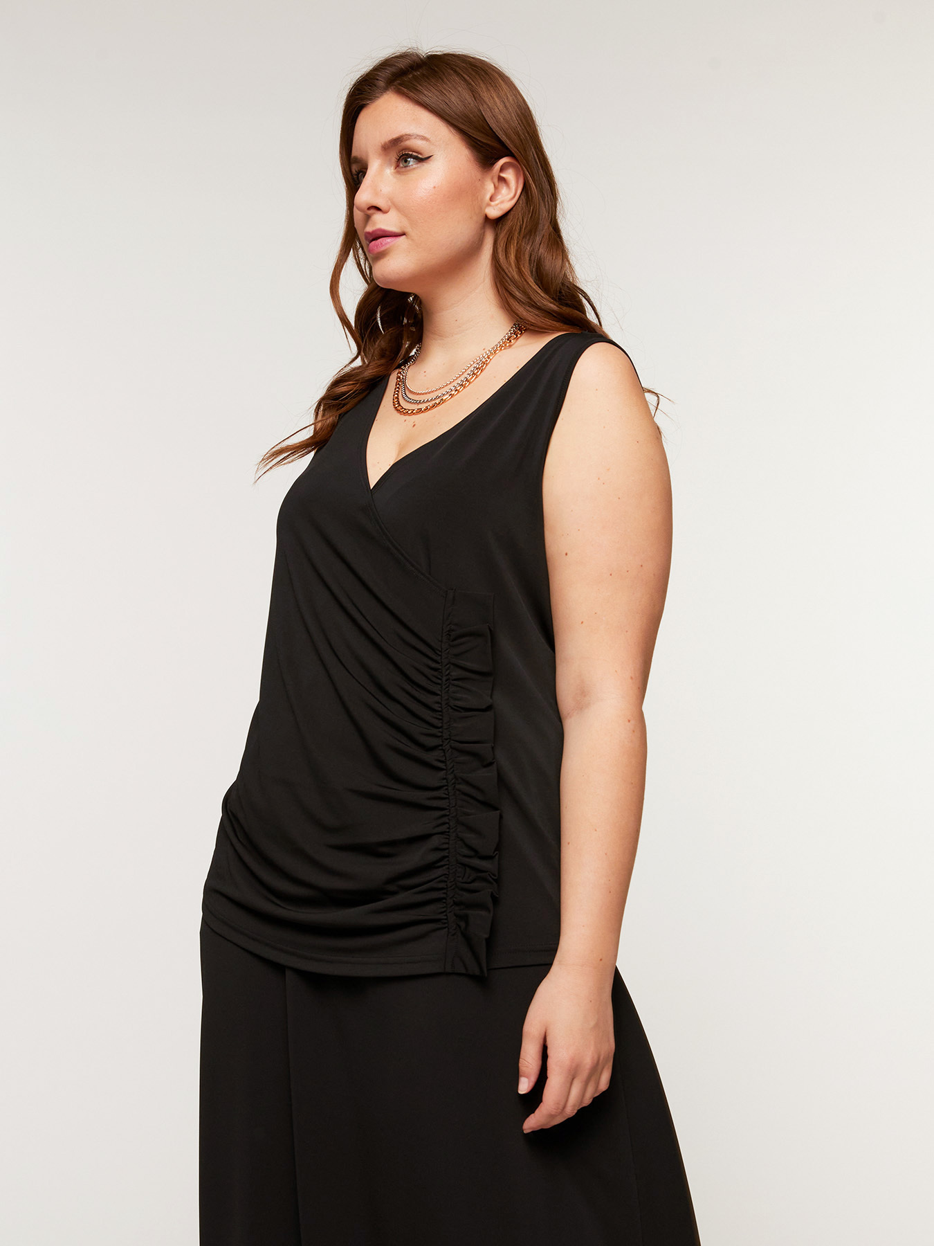 Top mit Kr&auml;uselungen und Volants image number 2