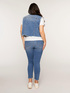 Denim waistcoat with rips image number 1