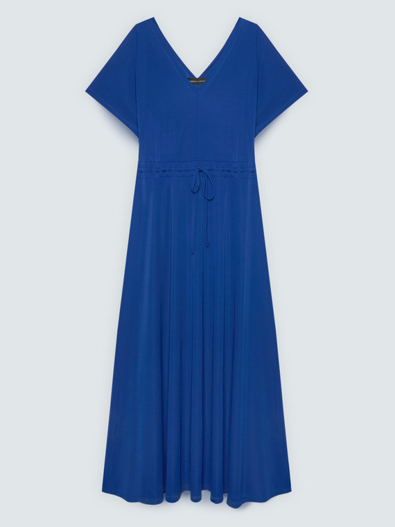 Pretty jersey dress with drawstring waist