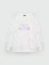 Floral sweatshirt with lettering image number 4