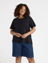 Dual fabric boxy T-shirt image number 2