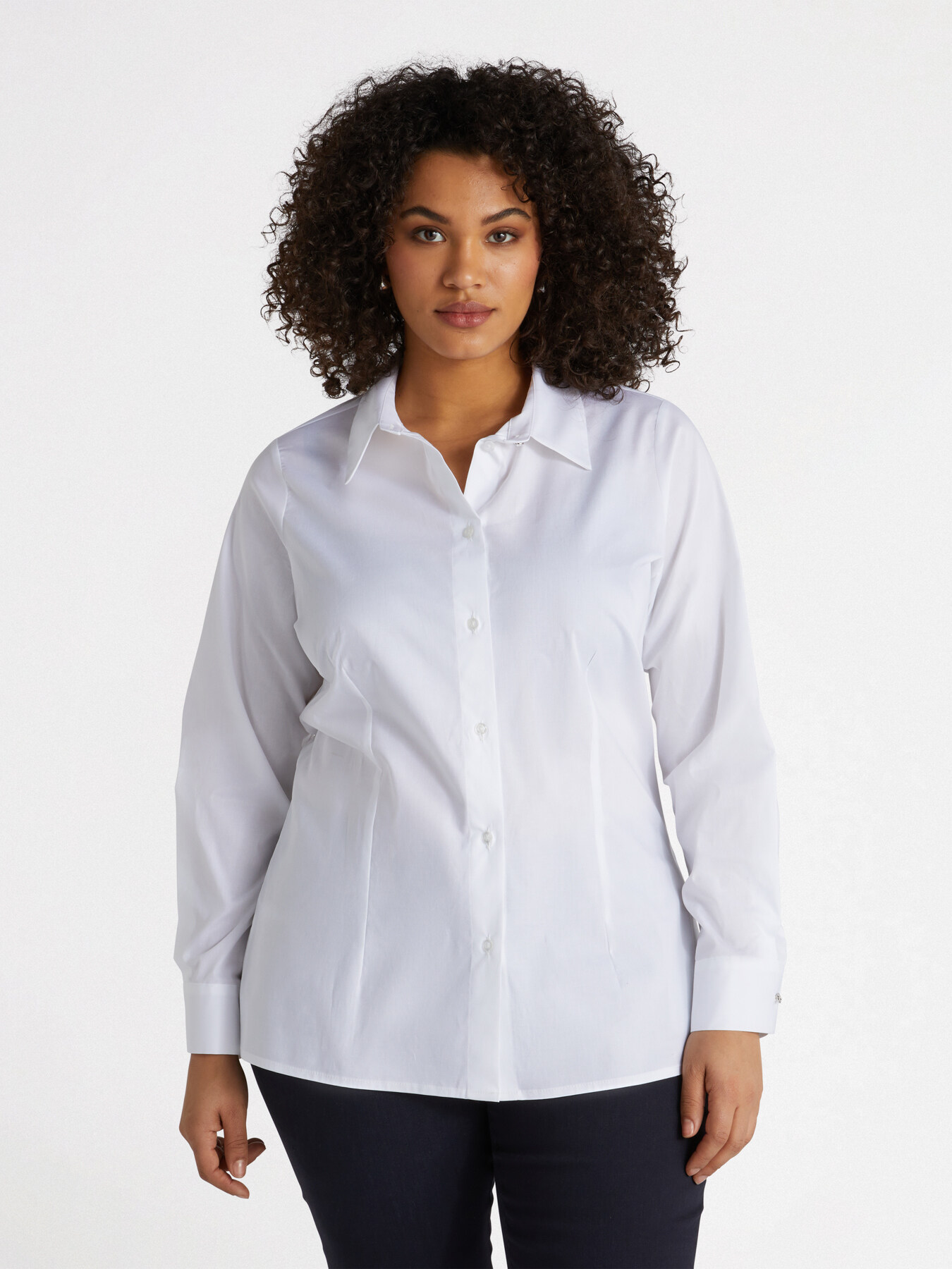Chemise blanche en coton stretch image number 0