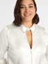 Camicia con cut out a goccia e colletto ricamato image number 3