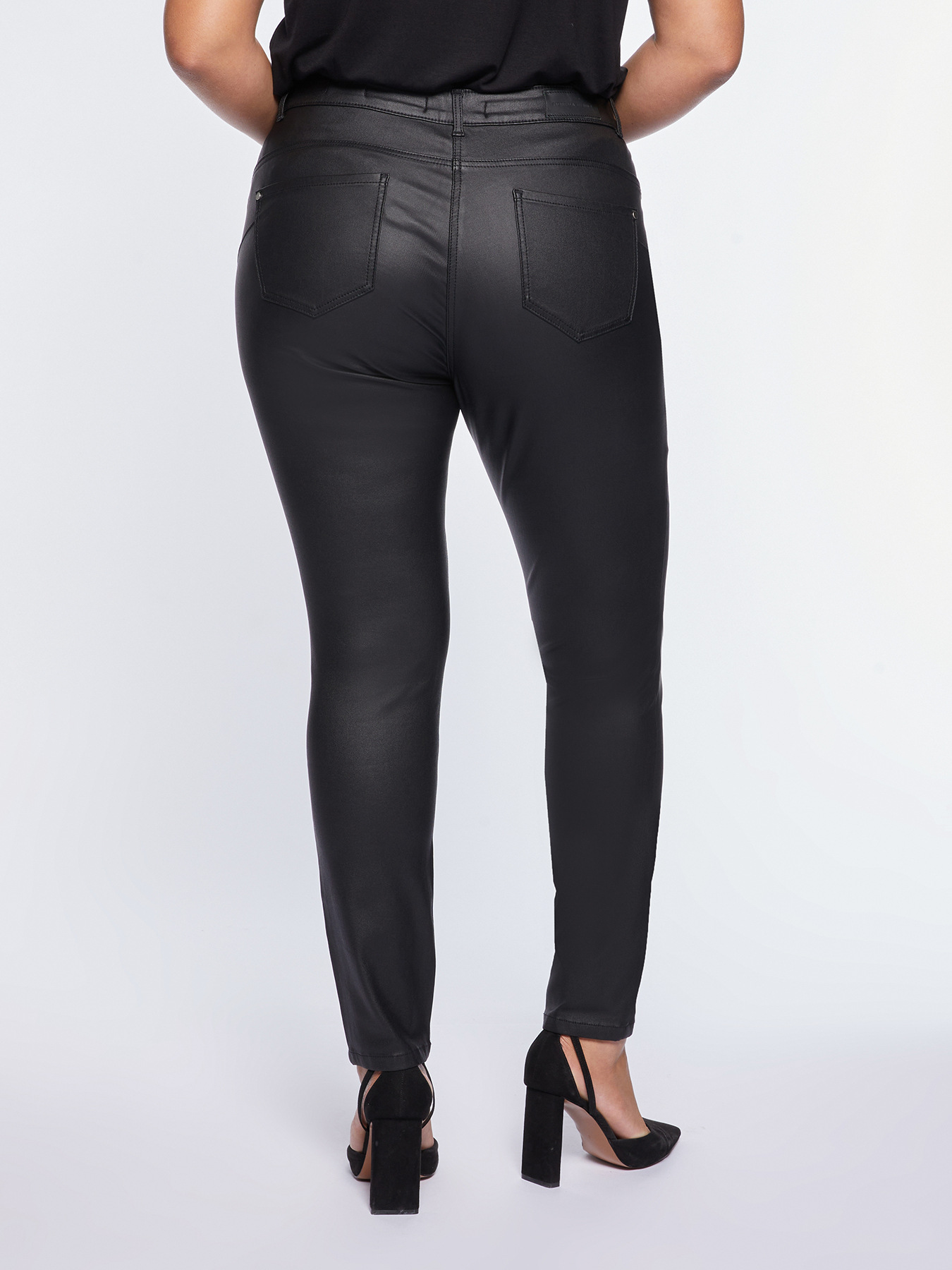 Giada skinny trousers with coating image number 1