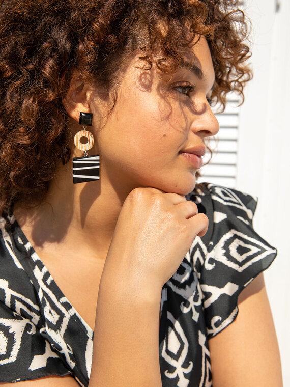 Fiorella Rubino Orecchini pendenti geometrici Donna