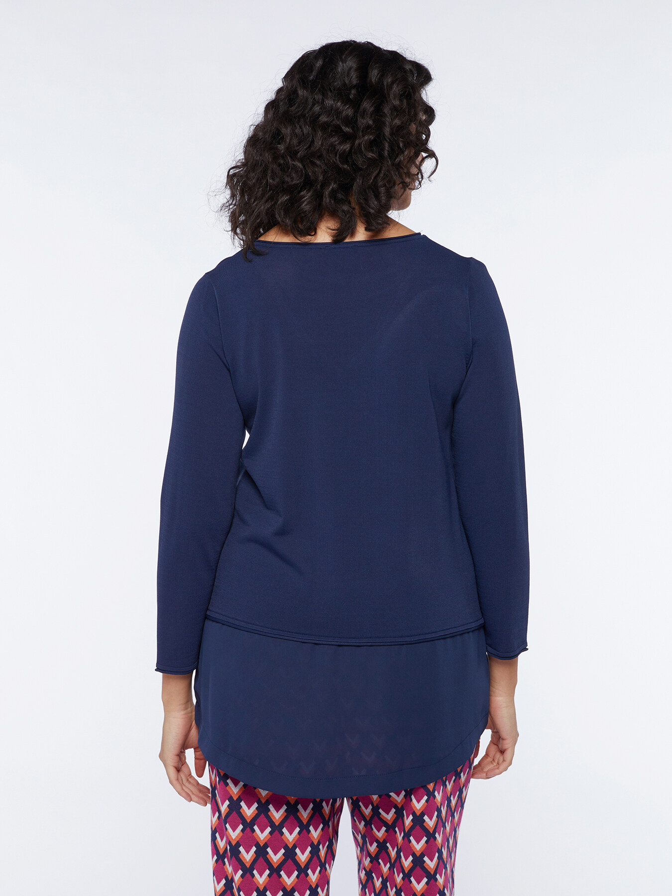 Maglia in due tessuti image number 1