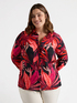 Camisa con estampado de hojas image number 2
