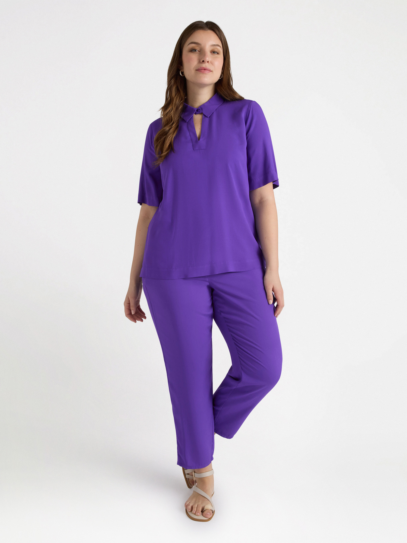 Blusa boxy de viscosa LENZING&trade; ECOVERO&trade; image number 2