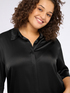 Camicia in raso stretch con maniche a tre quarti image number 2