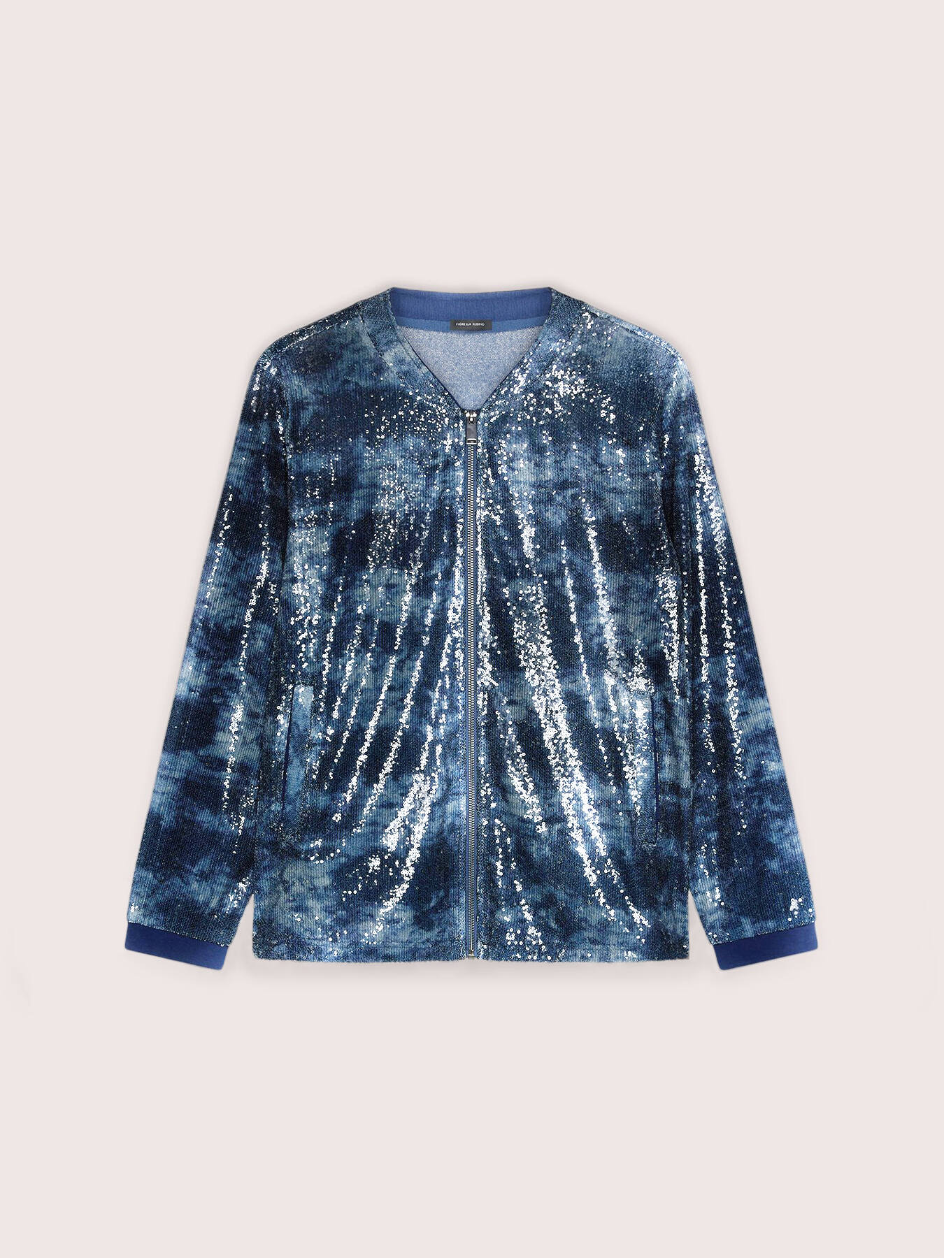 Open sweatshirt in tulle with sequins image number 4