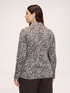 Viscose blouse with animal print image number 1