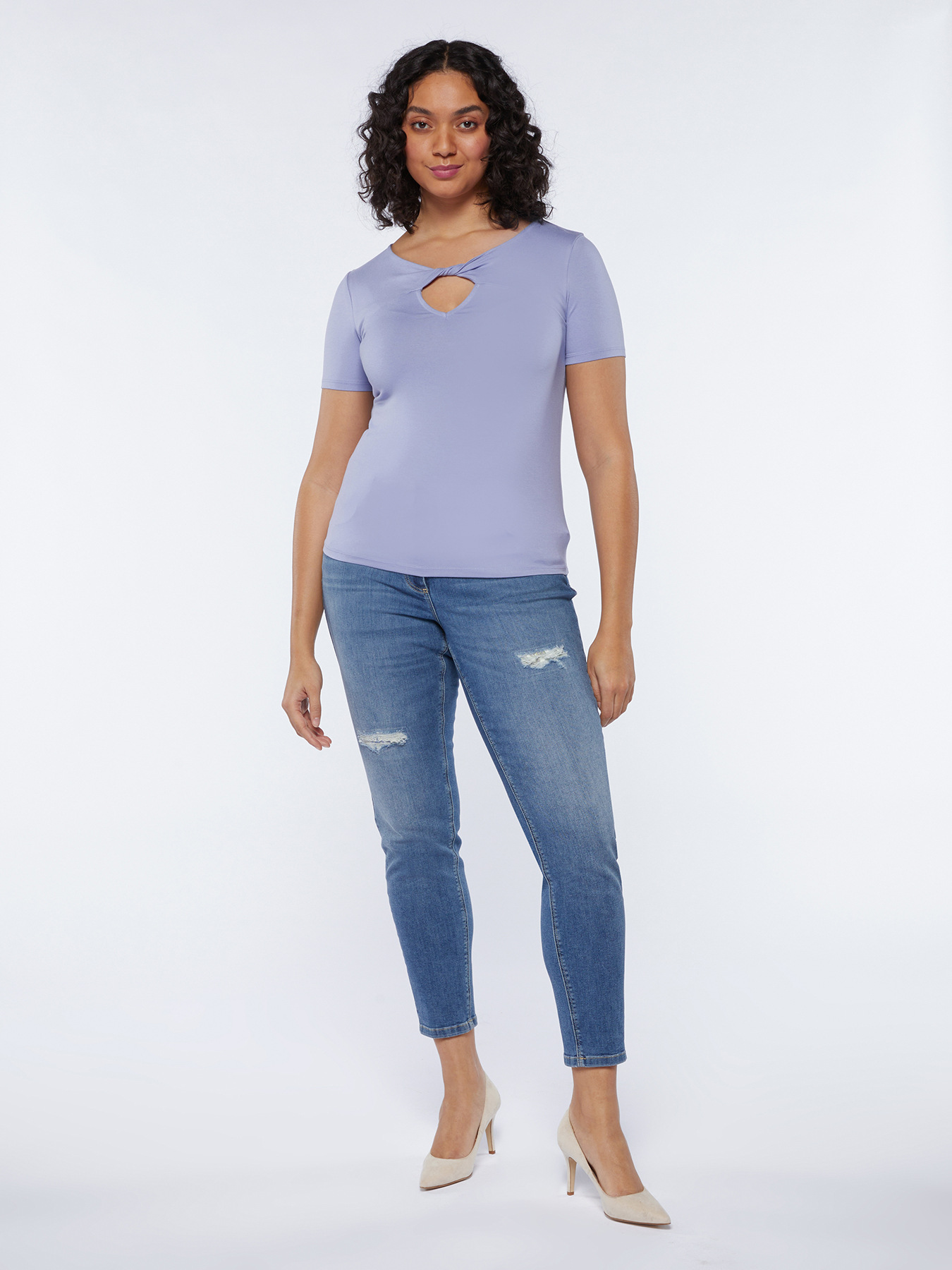 T-shirt avec n&oelig;ud sur le devant image number 2