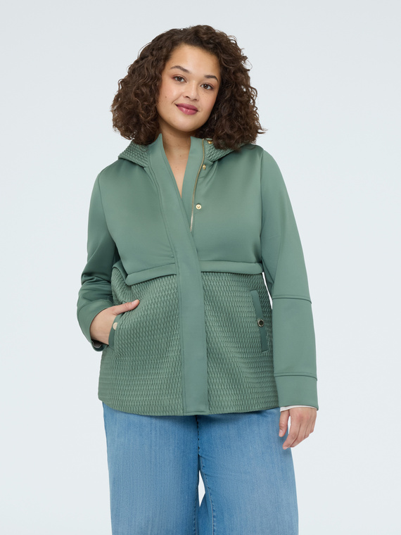 Jacke aus Scuba mit Steppdetails