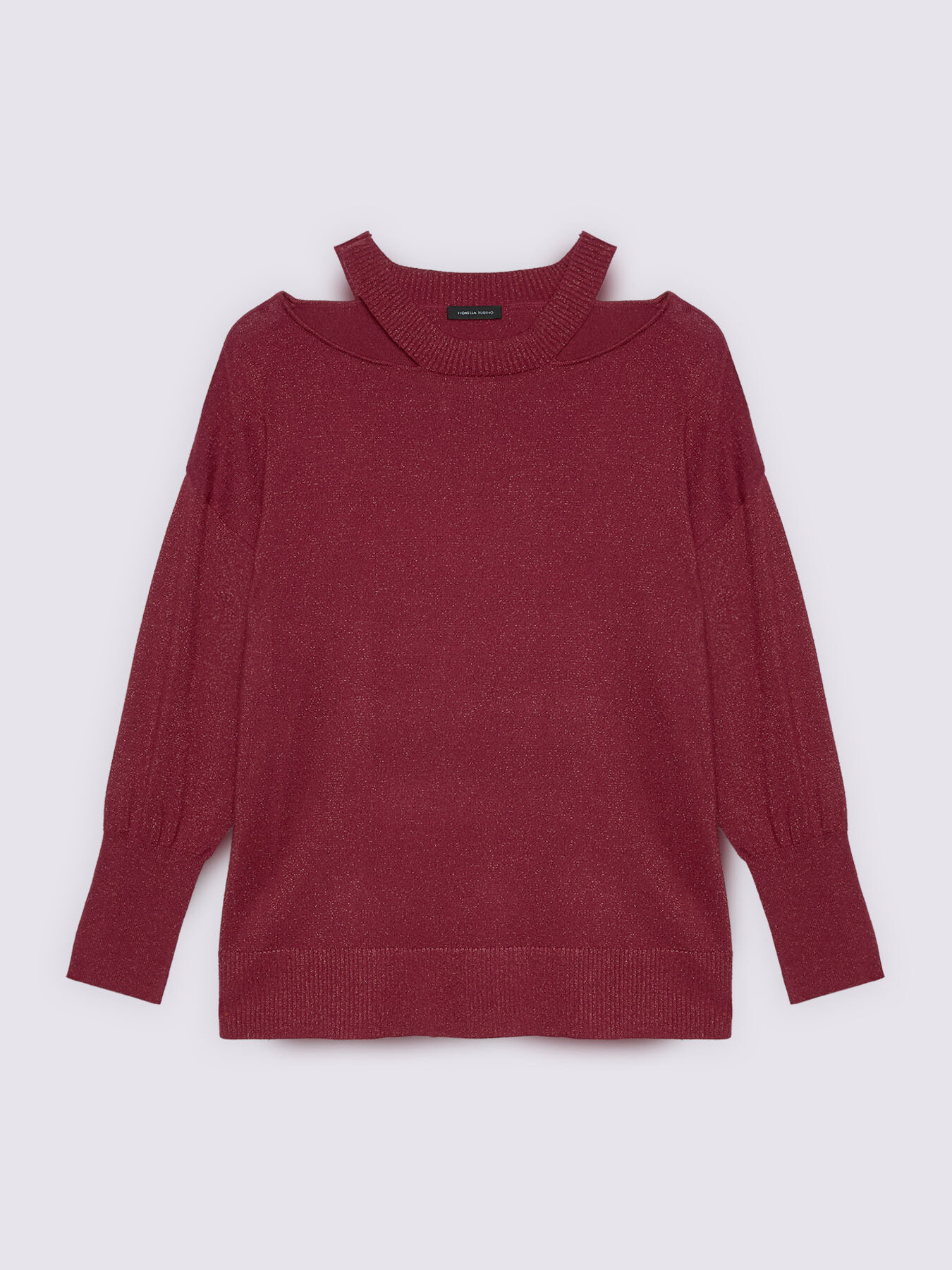 Lurex sweater with cut out details image number 4