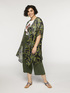 Palm print caftan with embroidery image number 0