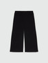 Cropped jersey wide trousers image number 4
