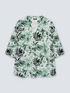 Blusa de lino y algodón con estampado de jungla image number 4