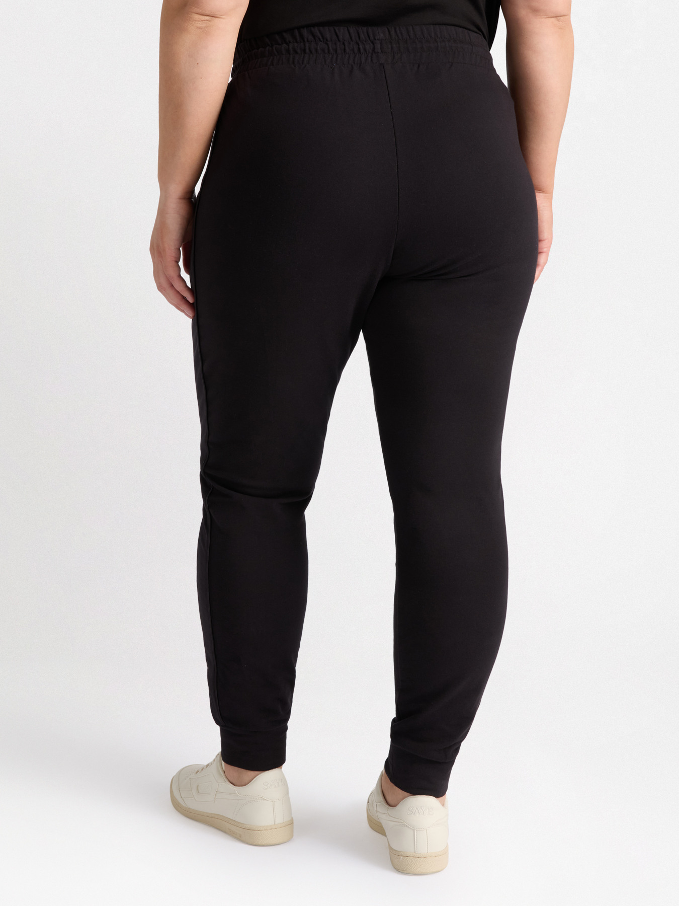 Plush joggers with side trims image number 1