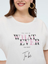 Cotton t-shirt with motivational slogan image number 3