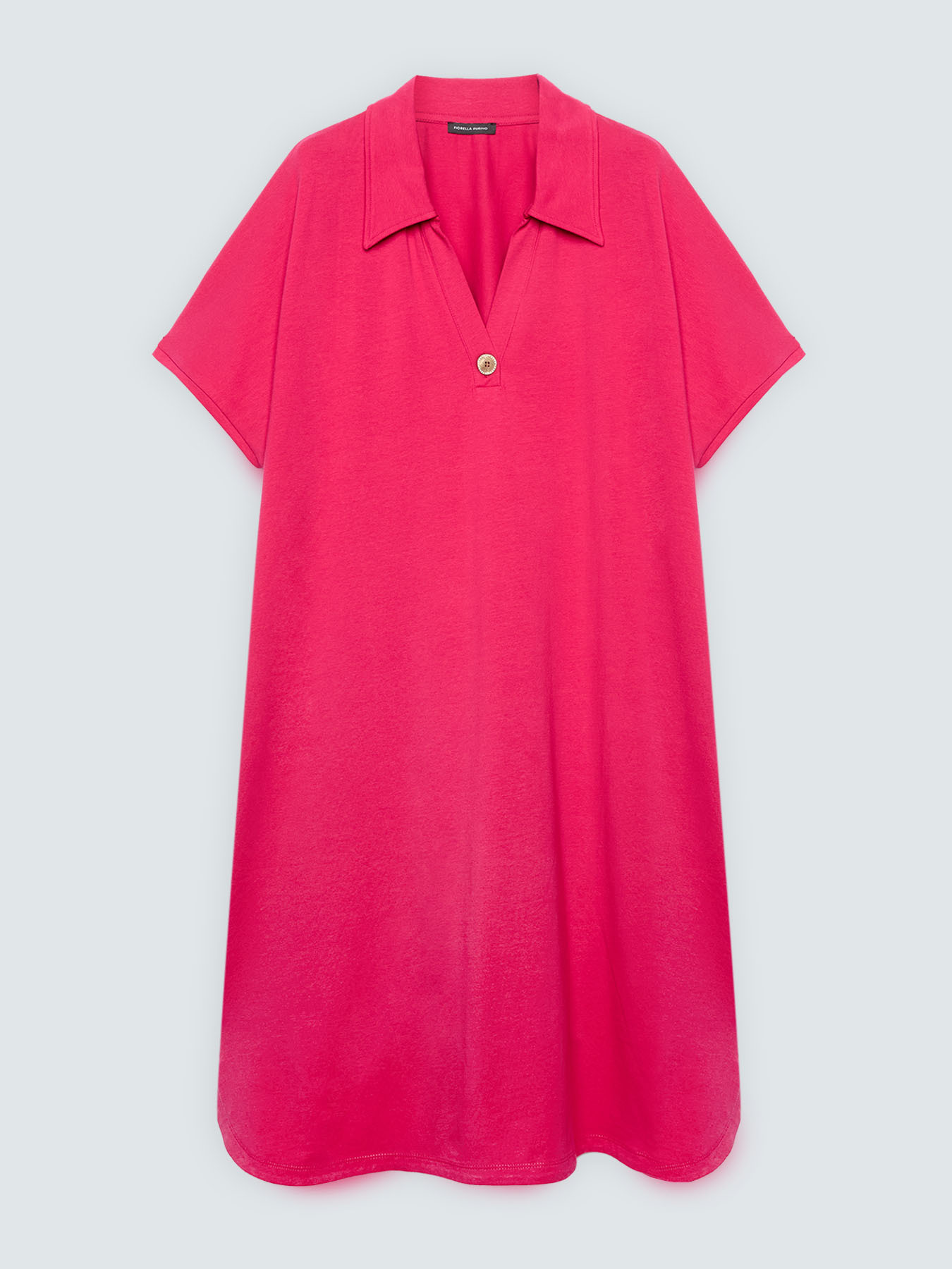 Vestito con colletto polo e bottone gioiello image number 0