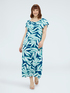 Vestito off shoulders con stampa image number 3