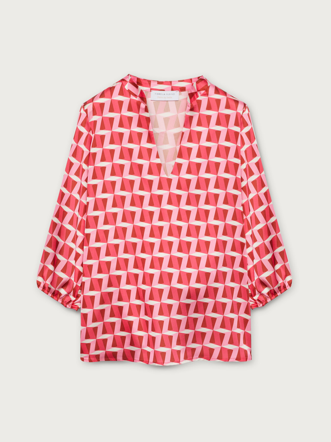 Blusa con estampado geom&eacute;trico image number 3