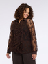 Lace shirt with ruffle on the front image number 0
