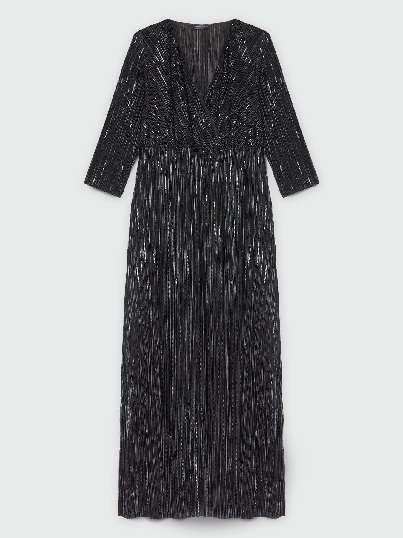 Robe longue en jersey lam&eacute; image number 4