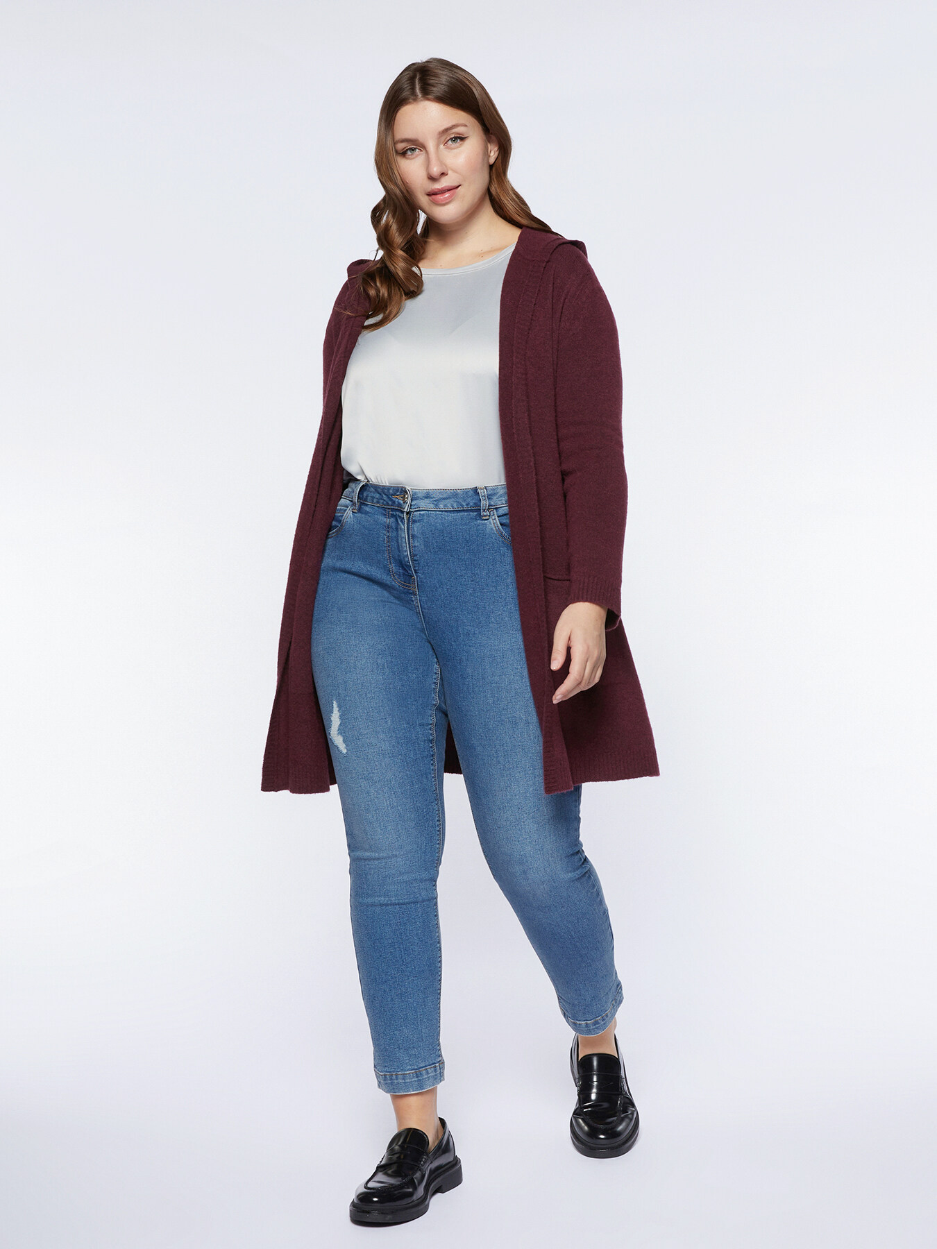 C&aacute;rdigan abierto con capucha image number 2