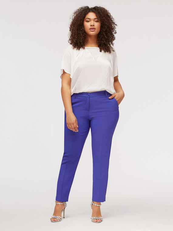 Fiorella Rubino Blusa in due tessuti con strass Donna