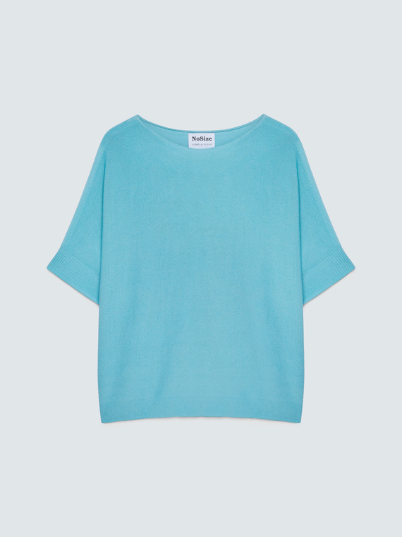 Strickpullover aus Viskosemischung mit Carr&eacute;-Ausschnitt