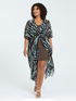 Zebra-Kaftan mit Unterrock image number 0