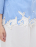 Striped cotton shirt with macram&eacute; detail image number 4