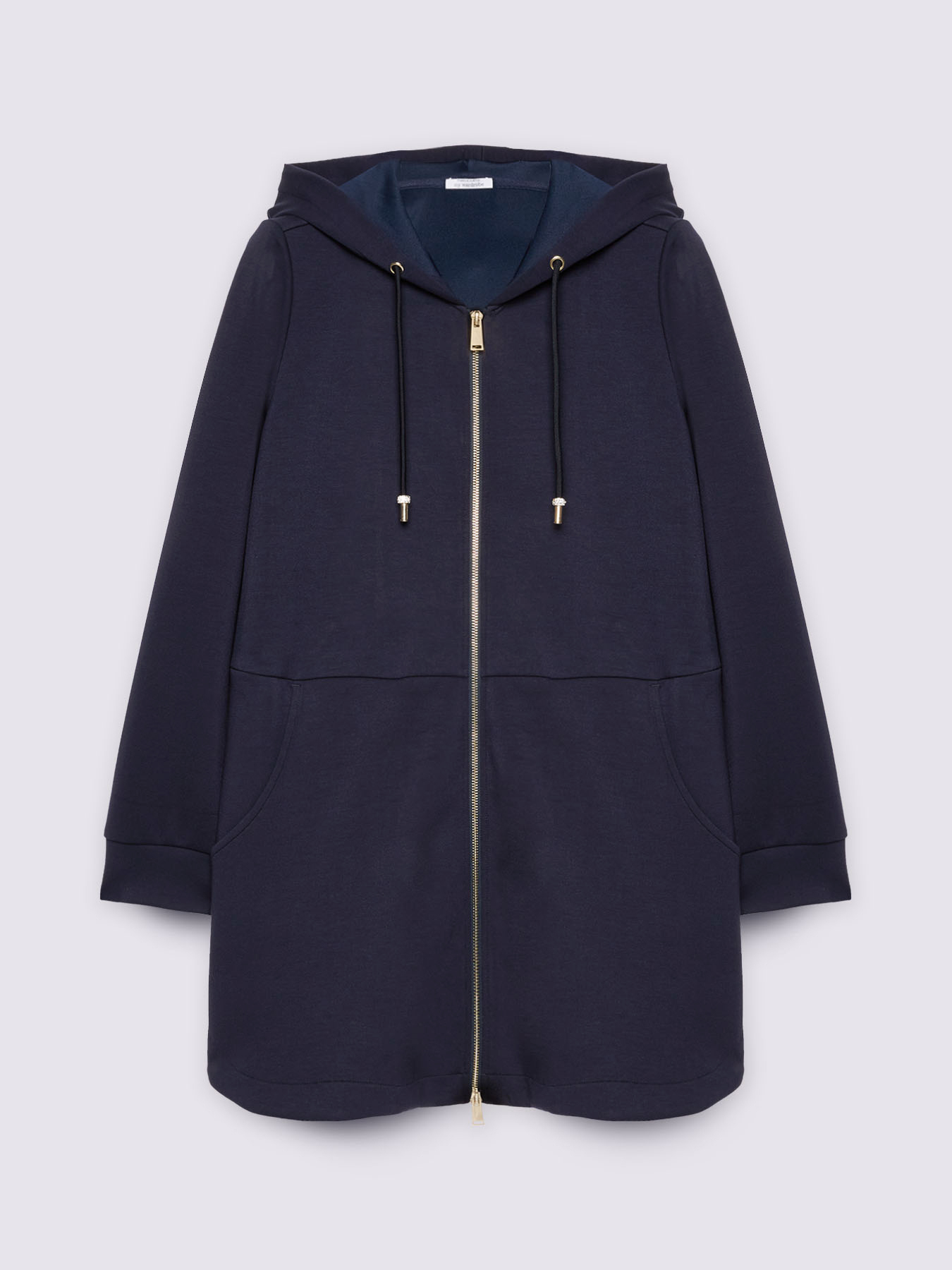 Hooded zip-up sweatshirt image number 4