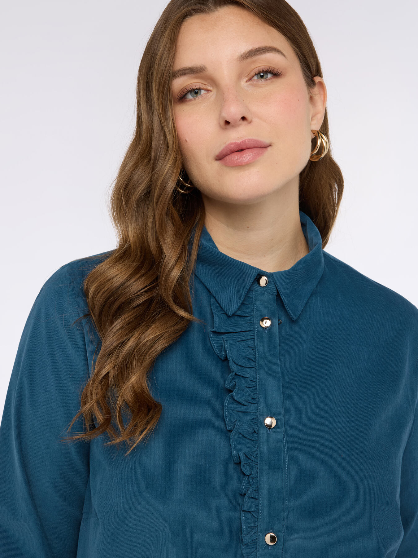 Camicia in velluto a coste image number 2