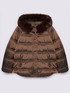Down jacket with plush hood image number 4