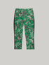 Floral trousers with black trims image number 3