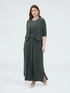 Long jersey dress with back neckline image number 6