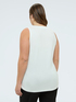 V-neck top with lace detail image number 1