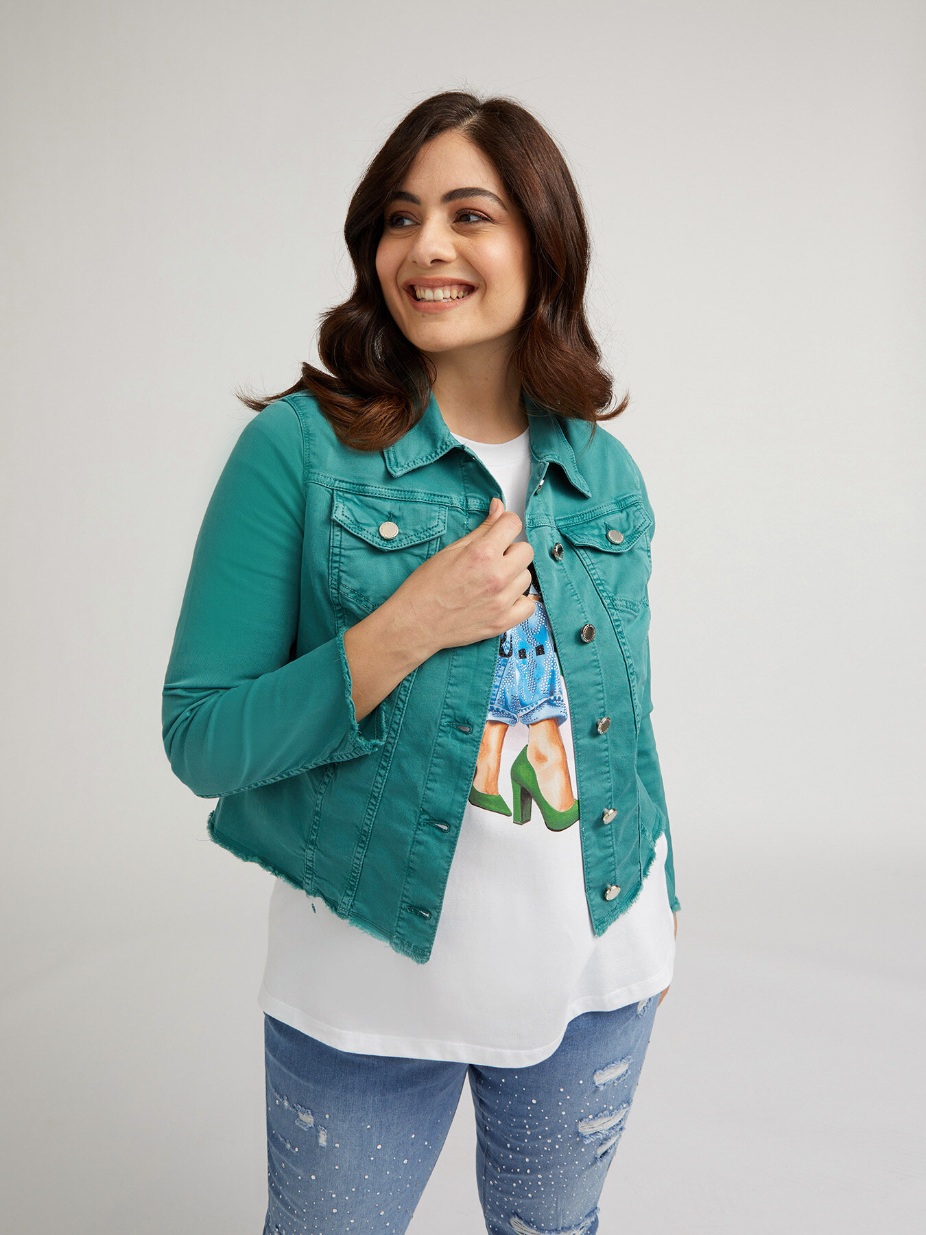 Giubbotto in cotone stretch image number 2