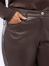 Pantaloni straight fit in tessuto spalmato image number 3