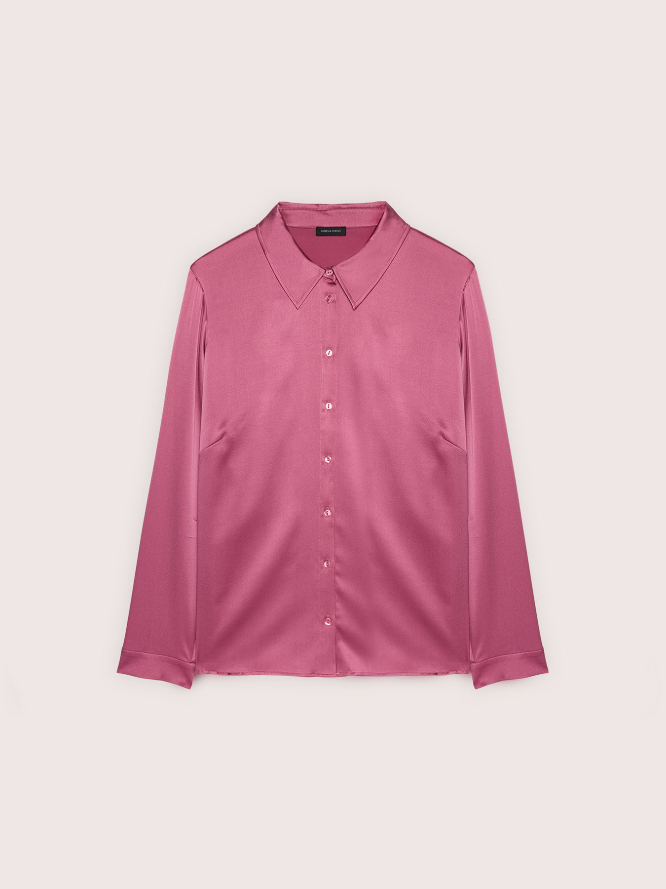Chemise en soie stretch avec col classique image number 4