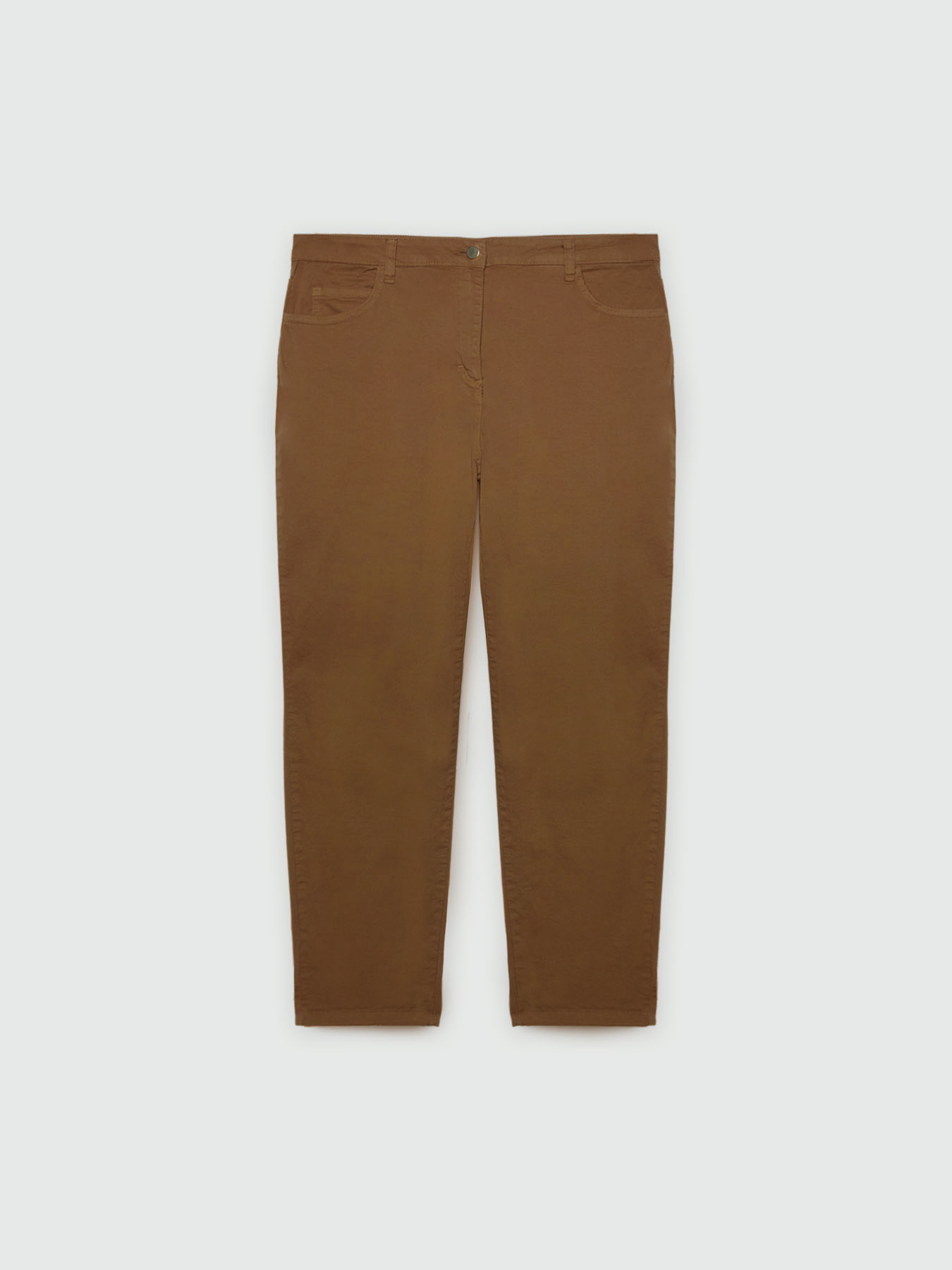 Straight-leg turn-up trousers image number 4