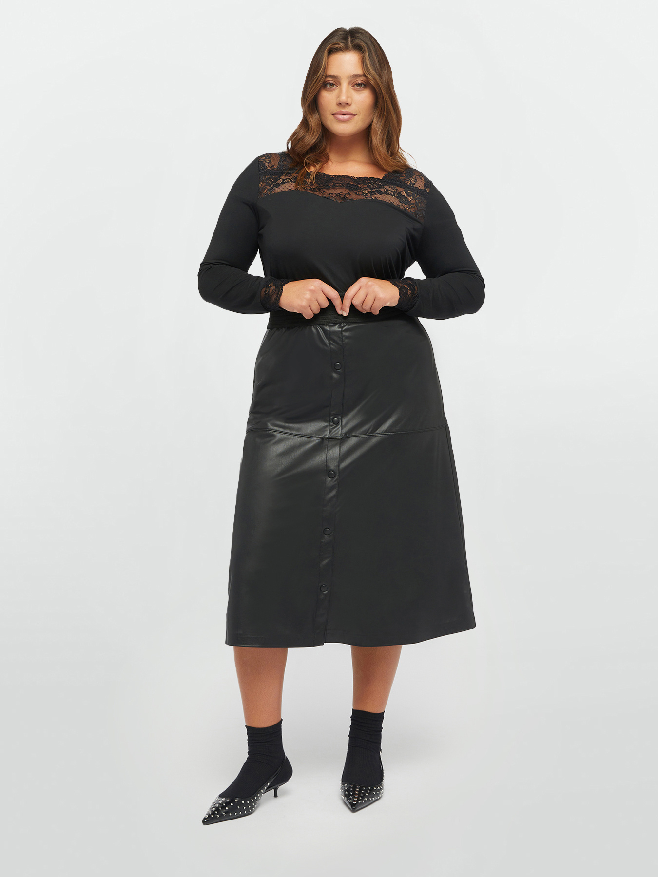 T-Shirt mit Spitze image number 0