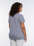 T-shirt rigata con ricami image number 1